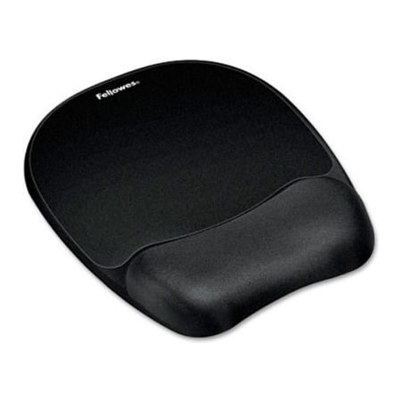 Fellowes Fellowes  Memory Foam Mouse Pad/Wrist Rest, Black 9176501